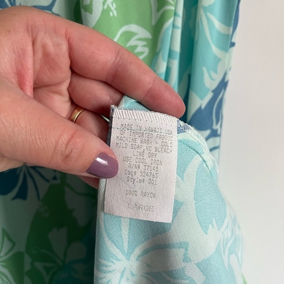 Vintage Hilo Hattie Floral Dress Large - Picture 8 of 15